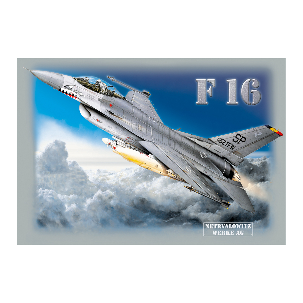 detail Triko potisk - stíhačka F16 - nové