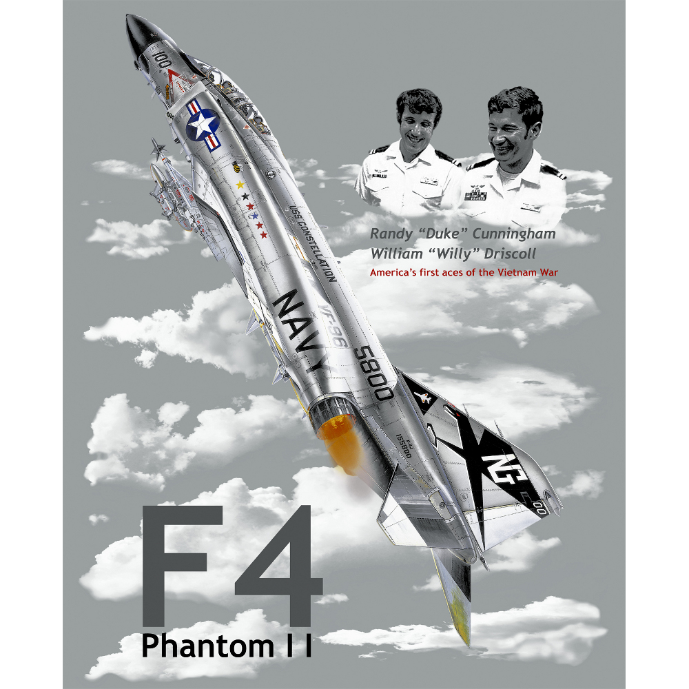 detail Triko potisk - stíhačka F4 Phantom II - nové