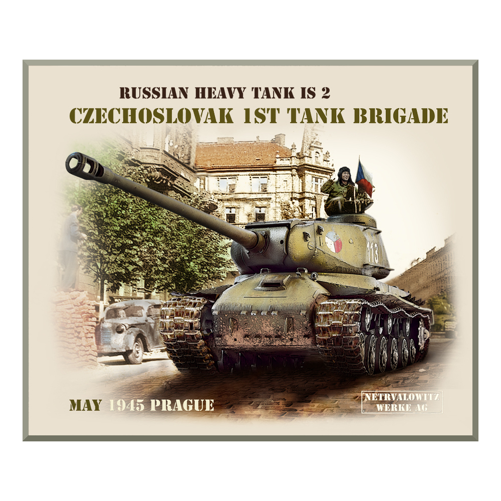 detail Triko potisk - tank IS2 - nové