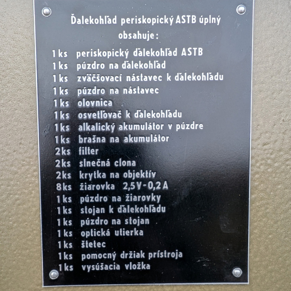 detail Dalekohled periskopický ČSLA vz.53 AST-B 10x45 - nepoužitý